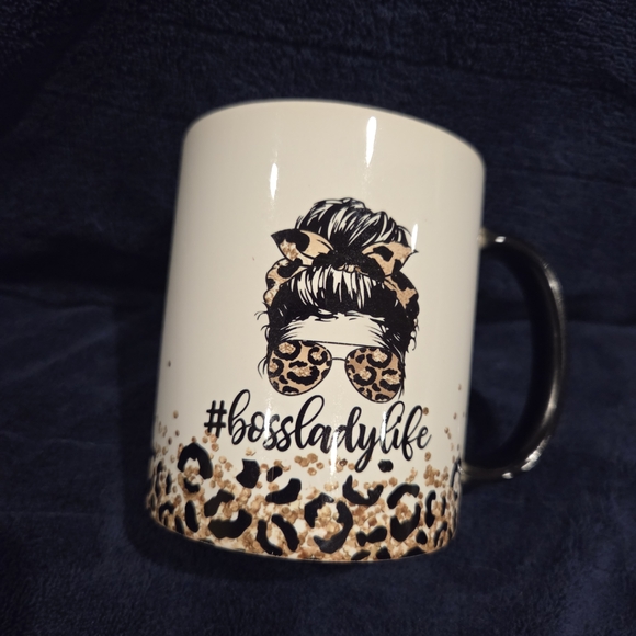 Other - Leopard Print Boss Lady Mug